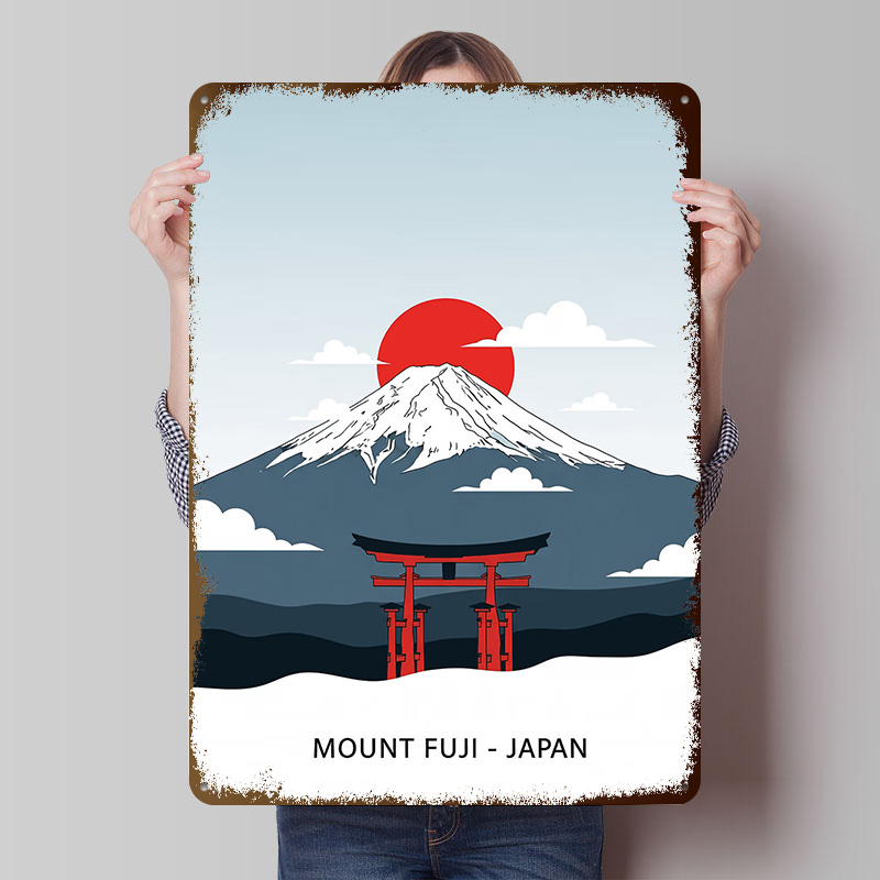 Retro Gaming Japan - Póster Impreso de Viaje al Monte
