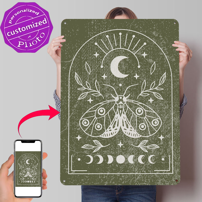 Retro Gaming At - Póster de Polilla y Luna, Letreros