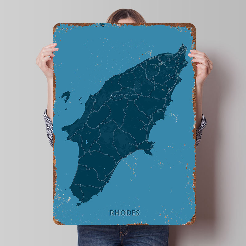 Retro Gaming Island - Mapa de la isla de Rodes,