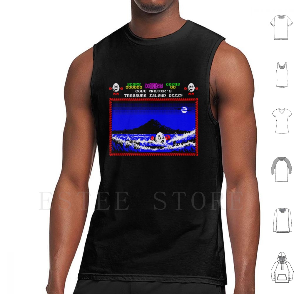 Retro Gaming Island - Camisetas sin mangas con motivos de