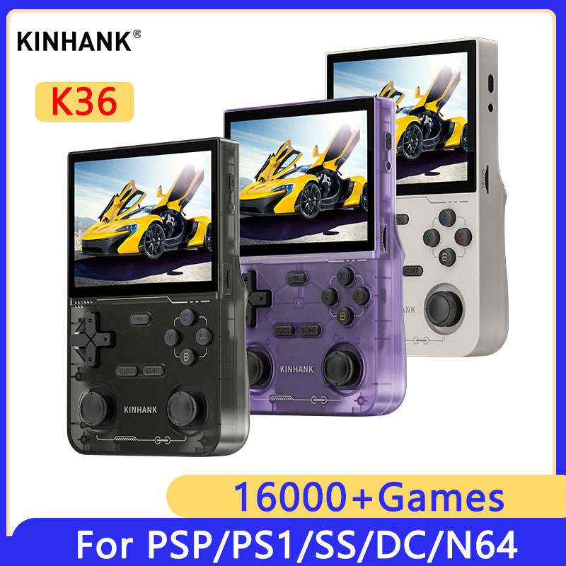Retro Gaming Emulator - KINHANK K36 Consola de videojuegos portátil