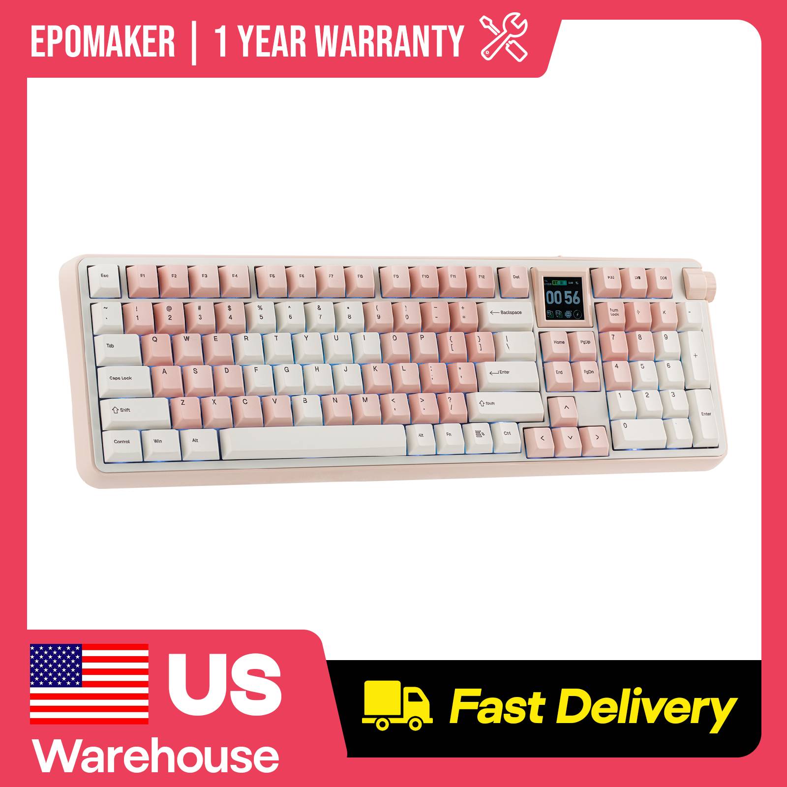 Retro Gaming Tablet - Teclado Mecánico Inalámbrico Retro EPOMAKER RT100