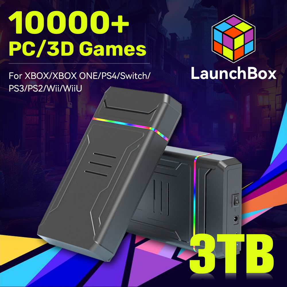 Retro Gaming Emulator Console - Consola de videojuegos HDD JMachen Launchbox