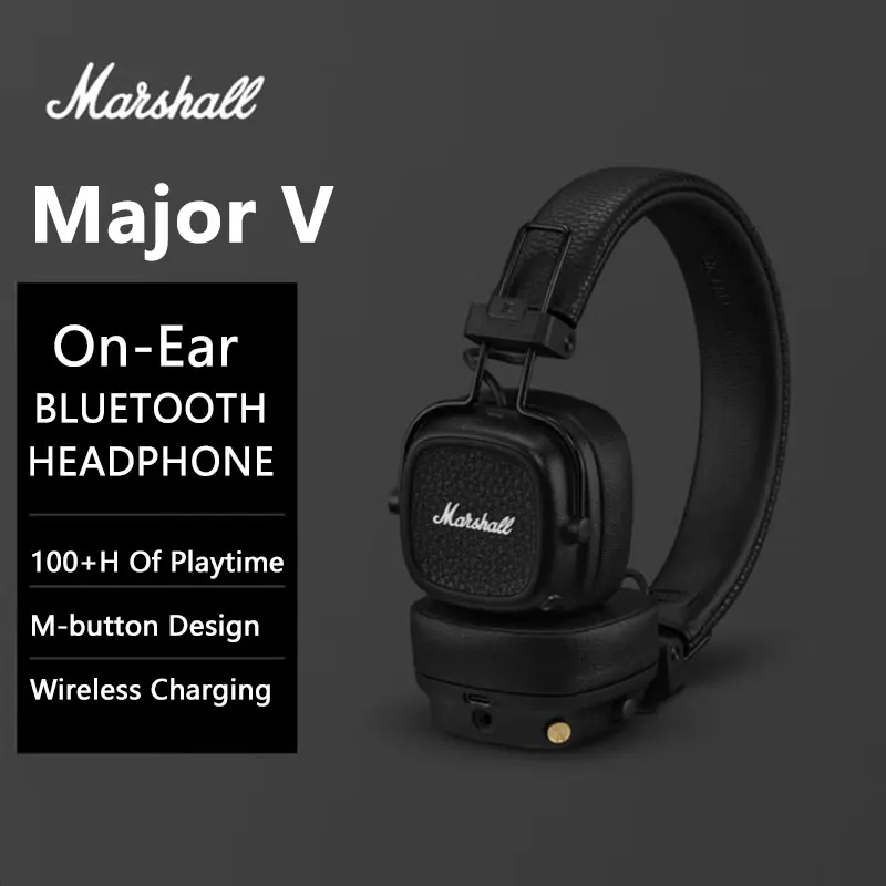 Retro Gaming Cables - Auriculares Bluetooth Inalámbricos Marshall Major V