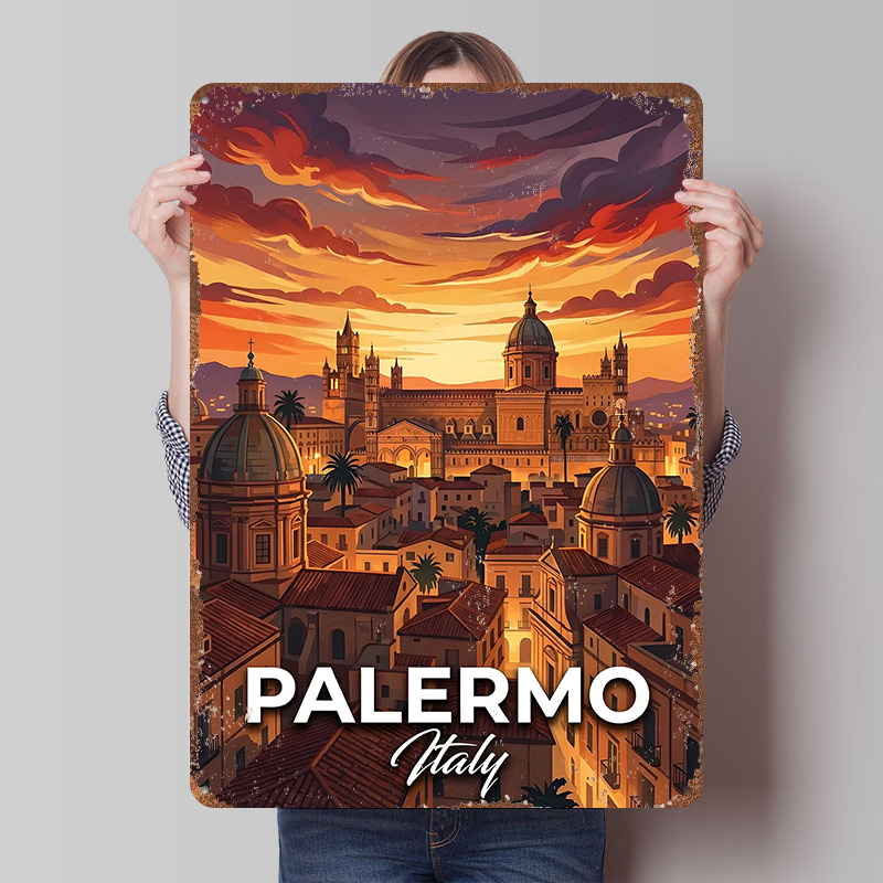 Retro Gaming At - Póster Impreso del Paisaje Urbano de