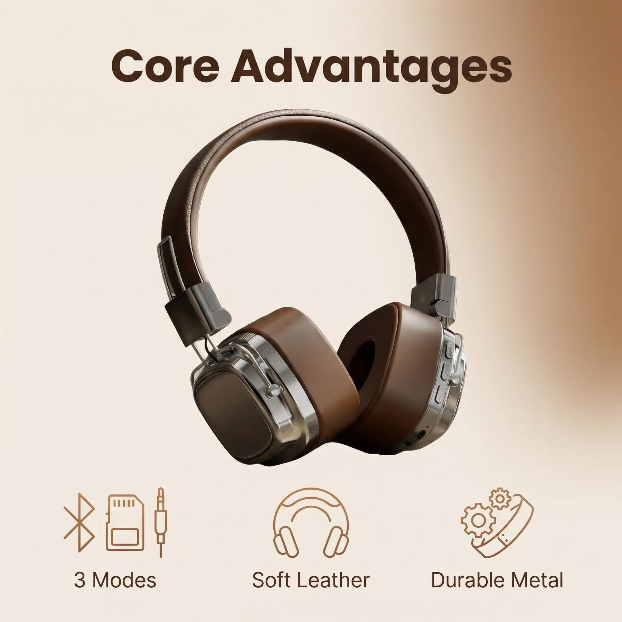 Auriculares Retro de Cuero con - Retro Gaming Cables reseña y precio