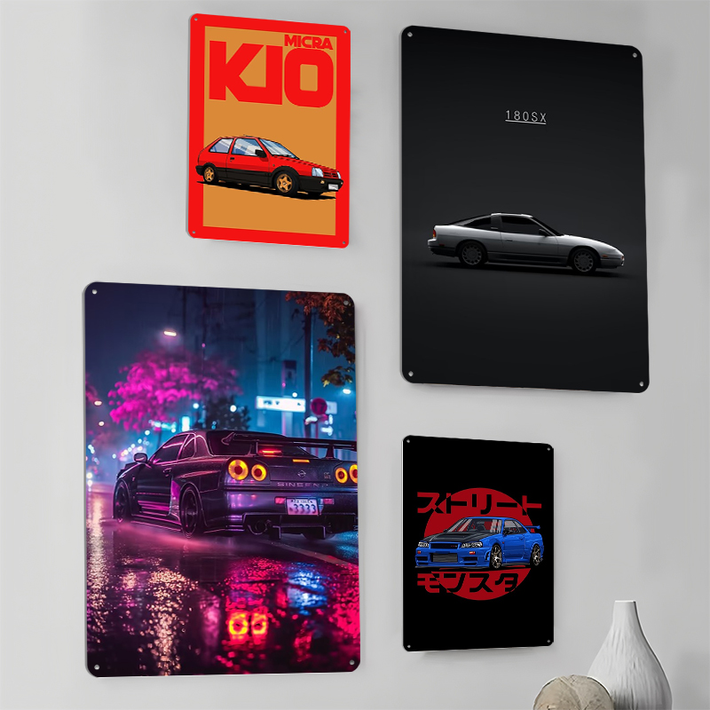 (Nissan) carteles Retro coche  - Retro Gaming At reseña y precio