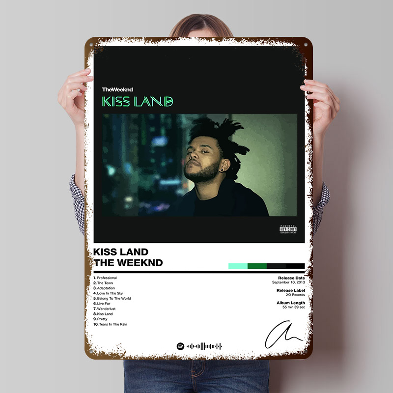 The Weeknd-Pósteres de hojalat - Retro Gaming Island reseña y precio
