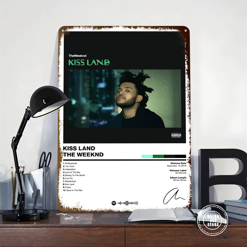 The Weeknd-Pósteres de hojalat - Retro Gaming Island reseña y precio
