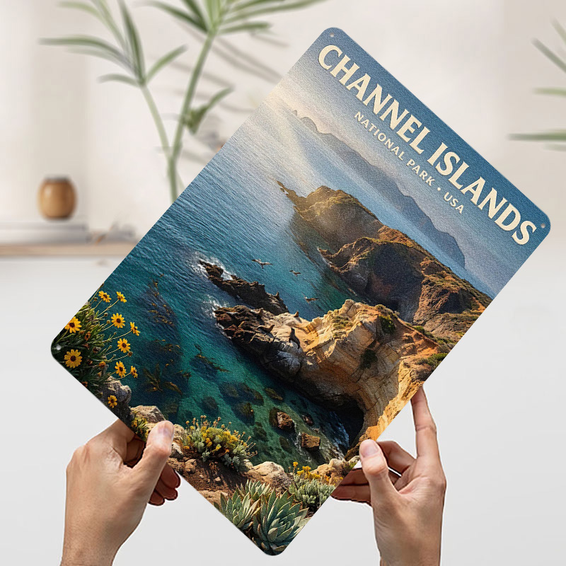 Póster Metálico del Parque Nac - Retro Gaming Island reseña y precio