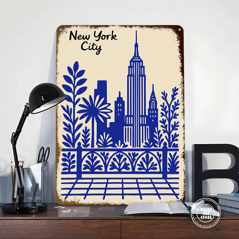 Póster Azul de la Ciudad de Nu - Retro Gaming At reseña y precio
