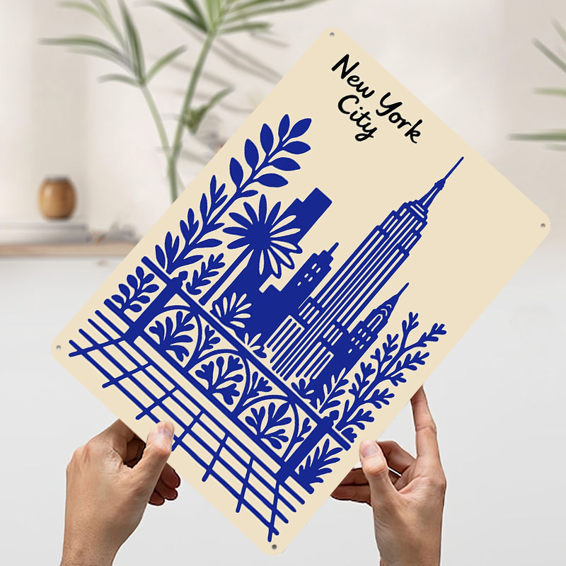 Póster Azul de la Ciudad de Nu - Retro Gaming At reseña y precio