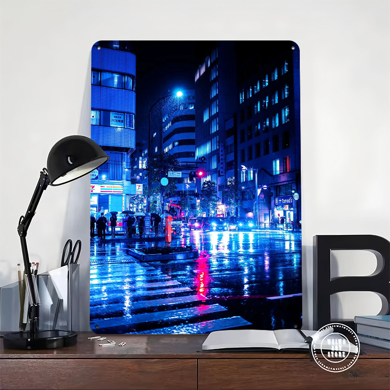 Póster Metálico de Paisaje Urb - Retro Gaming At reseña y precio