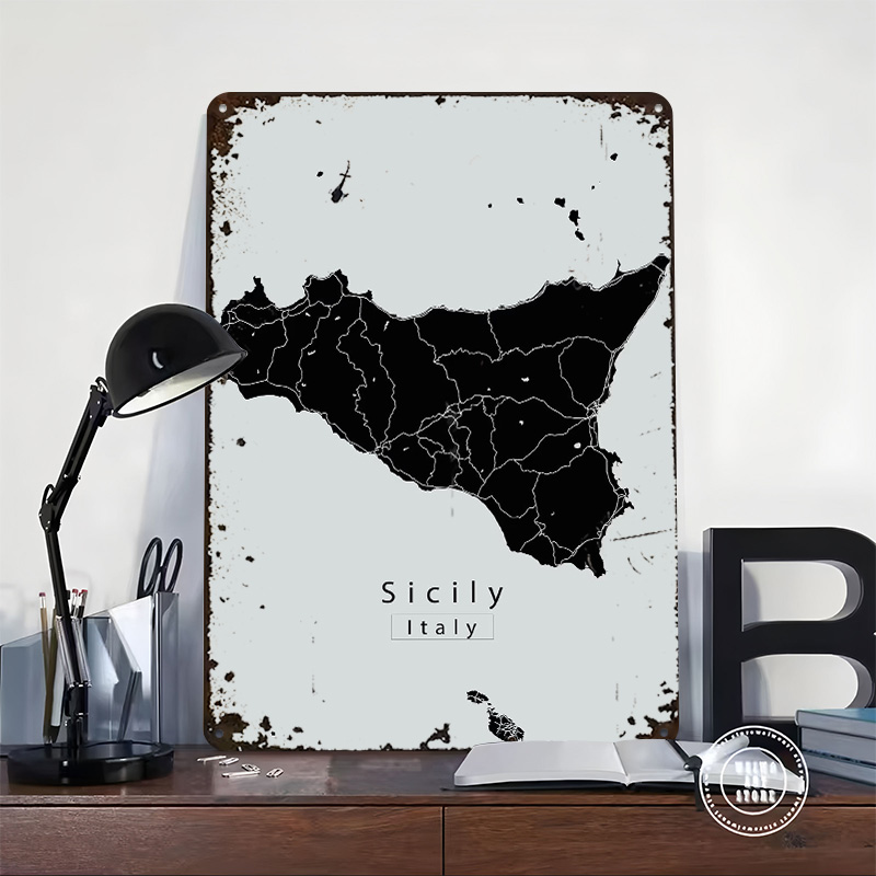 Póster de mapa de la isla de S - Retro Gaming Island reseña y precio