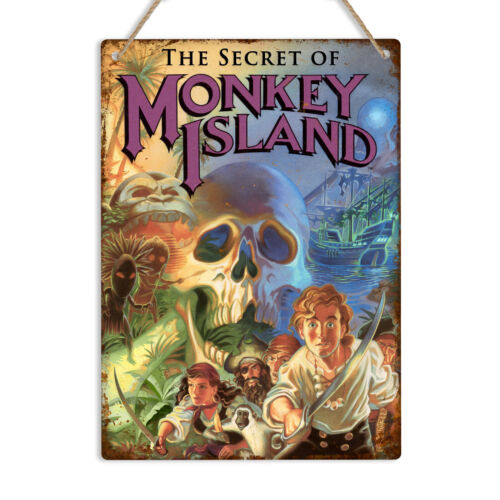 MONKEY ISLAND Amiga - Letrero  - Retro Gaming Island reseña y precio