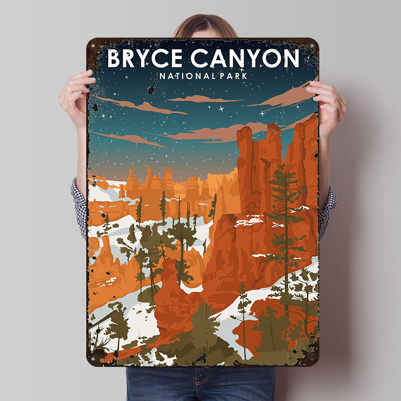 Póster impreso de Bryce Canyon - Retro Gaming At reseña y precio